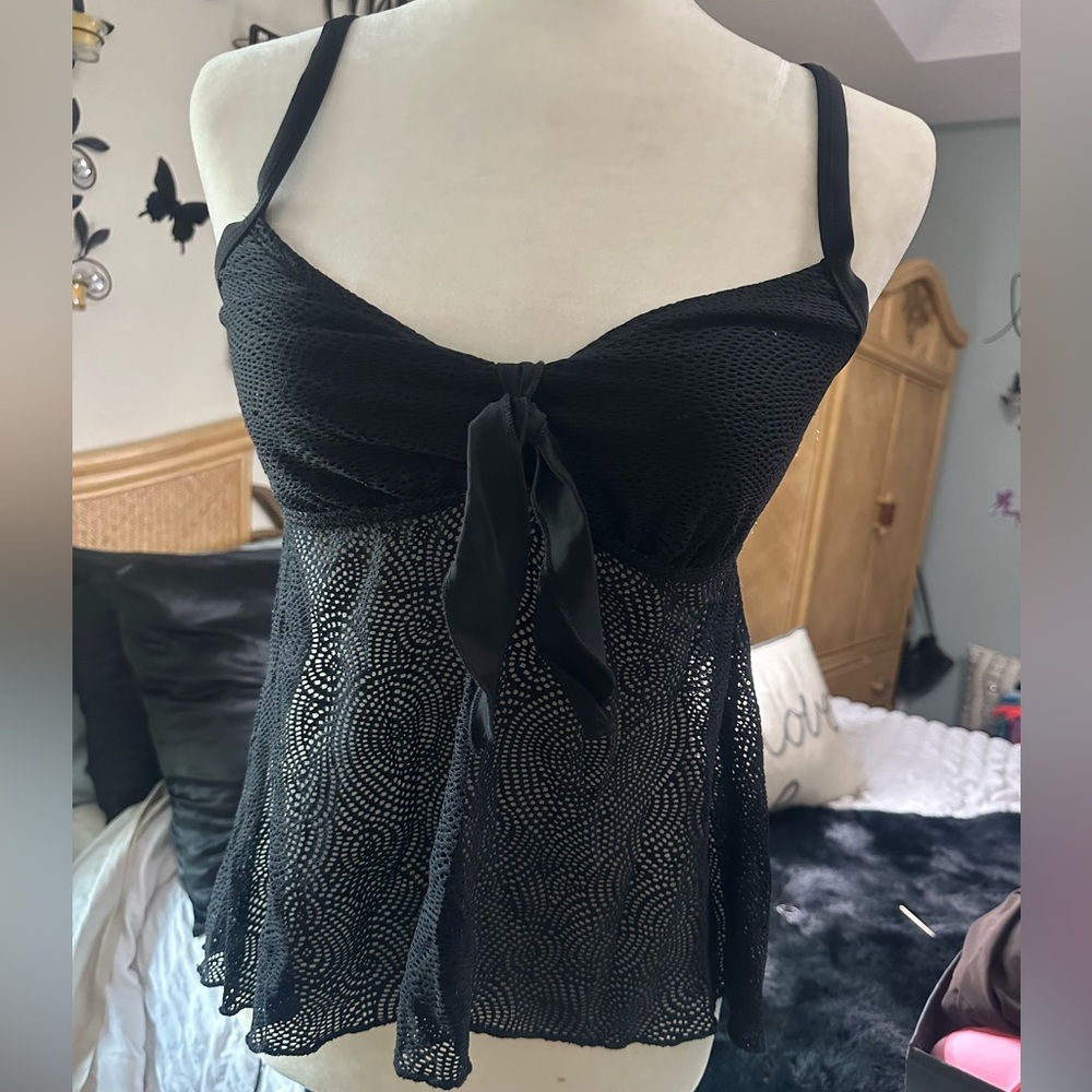 🌸🌸Black Sweetheart Neckline Bikini Top